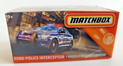 Matchbox 2020 Power Grabs 28/100 Ford Interceptor Silver Skybusters - Image 1 of 2