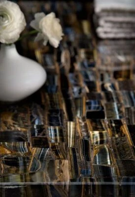 36" x 24" Blue Tiger Eye Table Top / Slabs/ Counter Top Handmade Work - Image 1 of 4