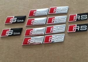 S Line /RS Steering Wheel Sticker Emblem Badge For Audi A3 A4 A5 A6 S4 S5 S6 Q7 - Afbeelding 1 van 9