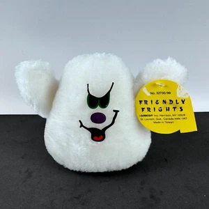 Amscan Friendly Frights 5" White Ghost Halloween Plush Stuffed Vintage New w/Tag - Picture 1 of 10