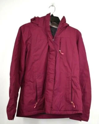 Abrigo Atlético de Invierno Zeroxposur Niñas Magenta Cremallera Frontal Con Capucha Cremallera Bolsillos S Foto 1 de 4