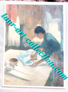 CARTE POSTALE CP TABLEAU PEINTURE DEGAS: REPASSEUSE A CONTRE-JOUR 1882 GD PALAIS - Picture 1 of 1