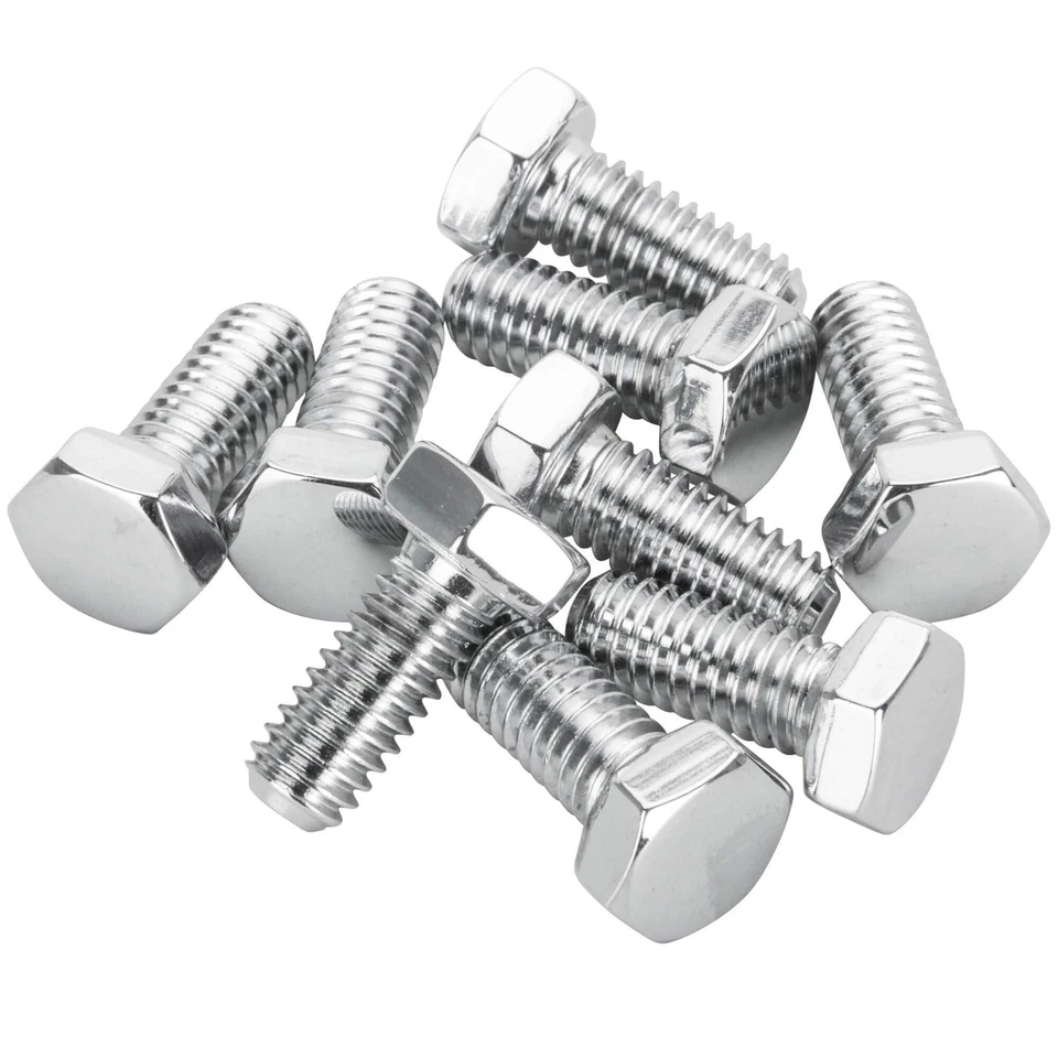 #HHC-610 5/16-18 x 3/4 de longitud cromo perno de cabeza hexagonal - paquete de 10 máquinas de colonias Foto 1 de 1