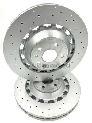 New Genuine Audi RS3 8V 2016+ Genuine Front Brake Discs Pair 8V0615301S - Image 1 of 2