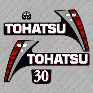 Juego de calcomanías de motor fueraborda de dos tiempos Tohatsu 30 HP reproducción 30 HP - Imagen 1 de 1