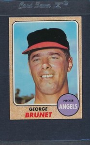 1968 Topps #347 George Brunet Angels EX/MT *10036