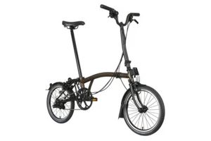 Brompton C Line 2-Speed Mid Handlebar Folding Bike, 11.35kg, Matte Black - Picture 1 of 7