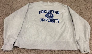 Vintage Champion Reverse Weave Sweatshirt Creighton Blue Jays Mens Size Medium - Picture 1 of 3