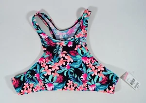 NEW BONGO Juniors'/ Teen L High Neck Sport/Swim Top, Palm Print (Large) - Picture 1 of 5