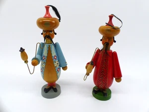 2 Räuchermännchen Orientalen Erzgebirge Expertic  DDR  23 cm - Picture 1 of 5