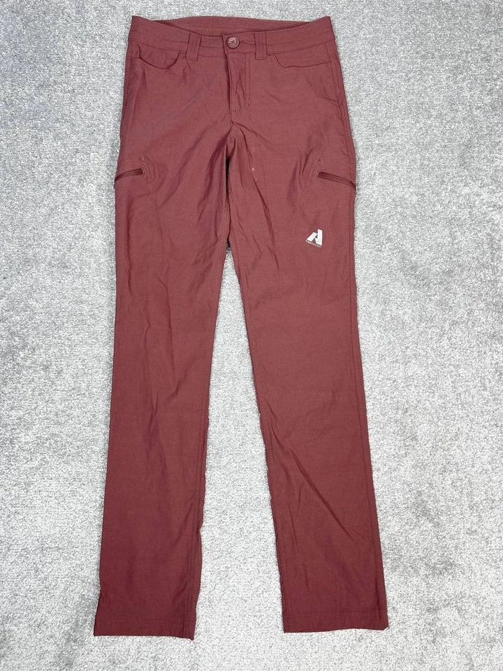 Calça Eddie Bauer First Ascent Guide Pro Feminina 0 Logotipo Vermelho Cintura Média Perna Reta - Imagem 1 de 4