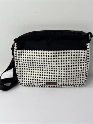 Fossil 黑色/白色波尔卡 A 点斜挎包单肩包 9.5 x 7 x 1.5 — 第 1/4 张图片