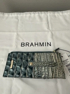 Brahmin Kreditkarten Geldbörse In Petrol Melbourne Neu mit Etikett - Bild 1 von 3