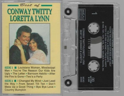 Best of Conway Twitty & Loretta Lynn (Cassette, 1988 MCA) VG-VG+ - Image 1 of 3
