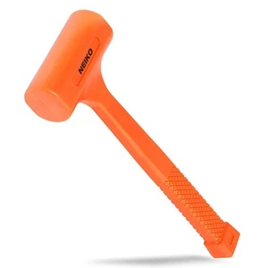 02847A 2 Pfund rückschlagfreier Hammer, neonorange | Unibody geformt | karierter Griff |... - Bild 1 von 7