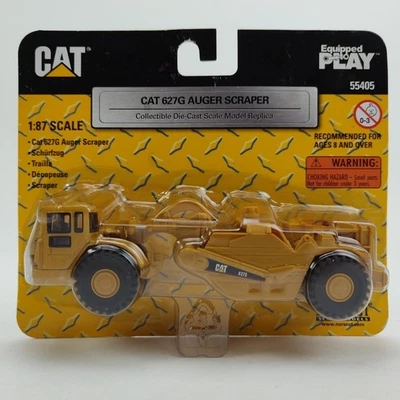 NORSCOT CAT 1:87 HO Scale Caterpillar 627G Auger Scraper 55405 Diecast Model NEW - Image 1 of 4