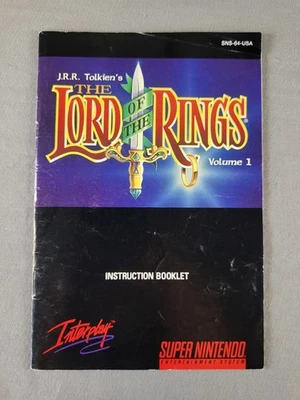 The Lord of the Rings Vol. 1, Nintendo SNES, Manual Only! - Image 1 of 2