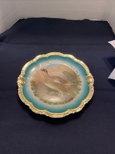 Z S & C Marseille 9 1/2Plate W/Raised Gold Accents Bavaria VTG - Picture 1 of 12