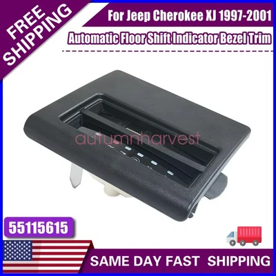 Indicador de cambio de piso automático bisel embellecedor para Jeep Cherokee XJ 97-2001 55115615 Foto 1 de 4