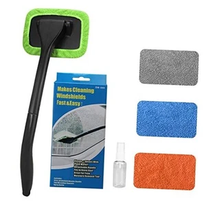 Car Windshield Cleaning Tool, Windshield Cleaner with 4 Washable and Reusable - Picture 1 of 7