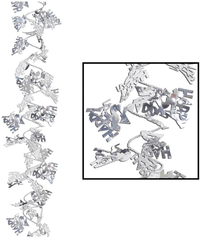 Блестящая гирлянда 'N Flex Happy "25th" размер 25 для годовщины - Beistle - Изображение 1 из 1