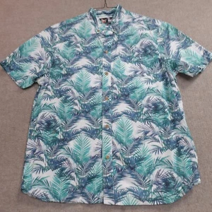 The Nutter Shirt Medium Blue Floral Hawaiian Aloha Made in USA - Picture 1 of 5
