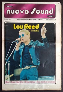 NEW SOUND 6/1975 LOU REED CLAUDIO FUCCI FIELD COUSINS JEFFERSON AIRPLANE - Picture 1 of 1