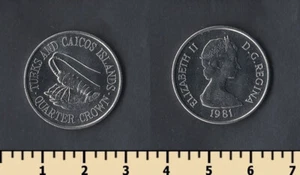 Turks and Caicos Islands ¼ Crown 1981 - Picture 1 of 1
