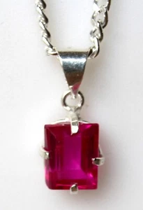 Kunzite Rose de 10,85 ct - Certificat AGI - Pendentif Argent 925 + Chaîne - Foto 1 di 8