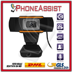 Set di 5 WebCam PC 1080P 720P HD Computer Videolezioni Videoconferenze Skype - Foto 1 di 2