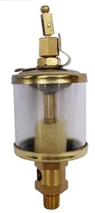 1/4" PT Gewinde Nadelventil Ölbecher Visier Schwerkraft Tropf Feed Öler 400ml J - Bild 1 von 4