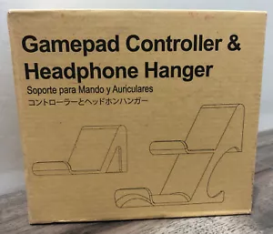 2pc Gamepad Controller & Headphone Hanger •Stand Alone, Wall Mount  w/Hardware - Picture 1 of 4