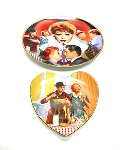 I Love Lucy Hamilton Plate Collection Heart Loving Lucy Million Dollar Idea Set - Picture 1 of 14