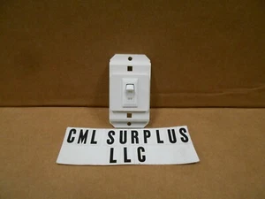 *12 VOLT SINGLE WHITE ON/OFF SWITCH RV 2 PRONG SIGMA NO TRIM FREE SHIPPING - Picture 1 of 3