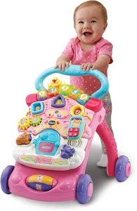VTech First Steps Baby Walker | Push Along Toy with Shapes .. Free Fast Shipping - Picture 1 of 7