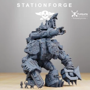 Orkaz Mega Steppa - Station Forge - Space Orcs Grimdark Tabletop Stampfa 28cm - Bild 1 von 7