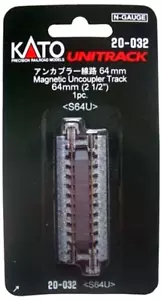 Kato #20-032 N Scale Magnetic Uncoupler UniTrack 64mm (2 1/2") - Code 80 - Picture 1 of 3