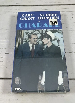 Charade 1963 Movie Audry Hepburn Cary Grant Good Time Video 1985 VHS New Sealed - Image 1 of 2