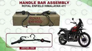 Black "Handlebar Assembly For Royal Enfield Himalayan 411 BS6" - Picture 1 of 13