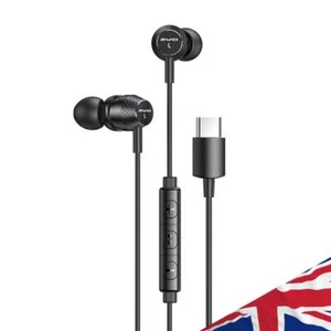 Wired In Ear Earbuds USB Type C Plug Stereo Headphones HiFi Bass Sound Headset - Picture 1 of 7