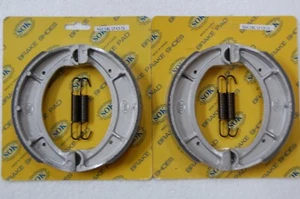 ZAPATOS DE FRENO DELANTEROS Y TRASEROS + resortes aptos para YAMAHA RT 250 360 Enduro 1970-73 RT1 RT2 RT3 - Imagen 1 de 1