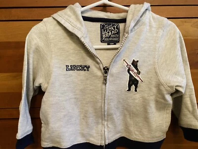 LUCKY Brand Baby 18 Mo Sudadera con Capucha Cremallera Sudadera Chaqueta California Foto 1 de 2