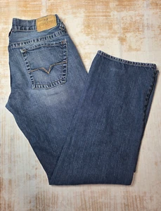 Guess Jeans Mens 33 x 31 REBEL Low Rise Wide Straight Leg - Picture 1 of 10
