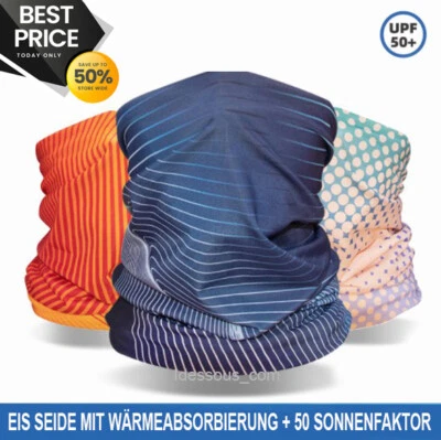 LA FERANI GHIACCIO SETA foulard collo scialle tubolare moto panno bandana maschera biker bandana 1A