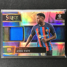 2022-23 Select La Liga ANSU FATI Select Memorabilia Relic Silver Prizm #AF