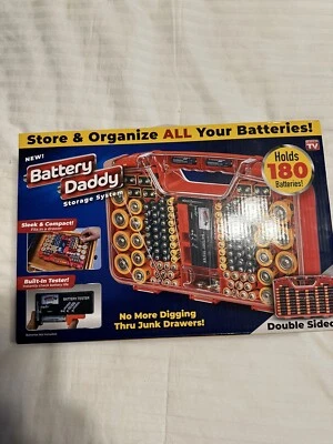 BATTERY DADDY 180 Batteries Battery Storage System Double Sided Built in Tester. - Image 1 of 2