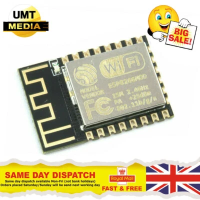 ESP8266 ESP-12F Serial Wireless WIFI Transceiver Module Arduino Raspberry PI - Image 1 of 3