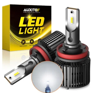 AUXITO H8 H9 LED H11 Headlight Bulbs High Low Beam Conversion Kit 6000K White ED - Picture 1 of 11