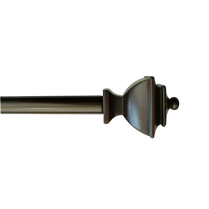 Style Selecions,28"-48" Asta Tenda Singola Acciaio Bronzo Strofinato ad Olio | Finiture Urna - Foto 1 di 3