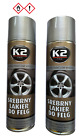2x K2 Felgen-Lack Spray Silber-Lack 500 ml